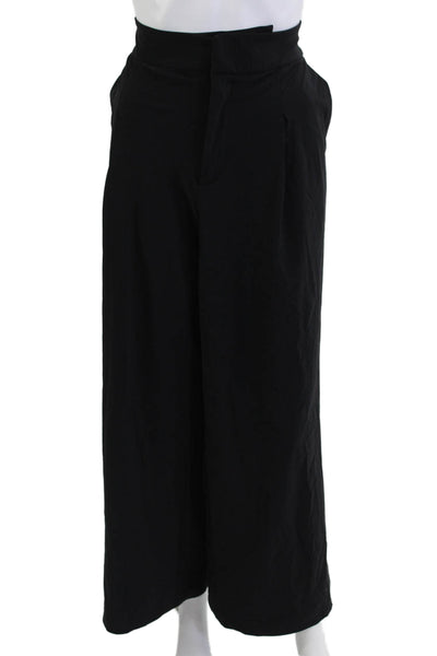 Athleta Womens Dress Pants Black Hook & Loop 29 Inseam Size 12