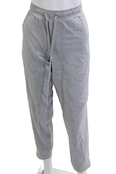 Cambio Womens Windbreaker Joggers Gray Drawstring Polyester Army Size 42