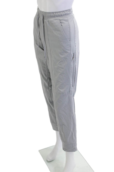 Cambio Womens Windbreaker Joggers Gray Drawstring Polyester Army Size 42