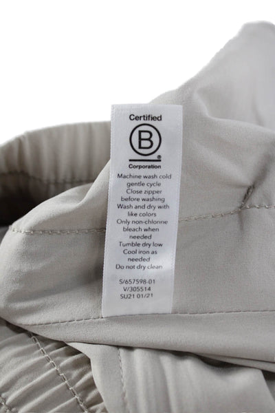 Athleta Women Cropped Drawstring Pants Beige Size 12