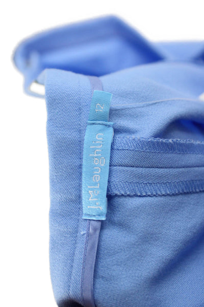 J. Mclaughlin Women Light Blue Cropped Ankle Pants Size 12