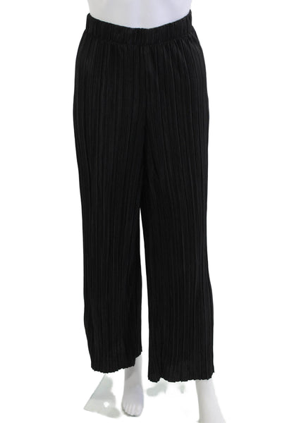 Rachel Zoe Womens Black Striped Cropped Pants Polyester Size M
