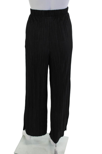 Rachel Zoe Womens Black Striped Cropped Pants Polyester Size M