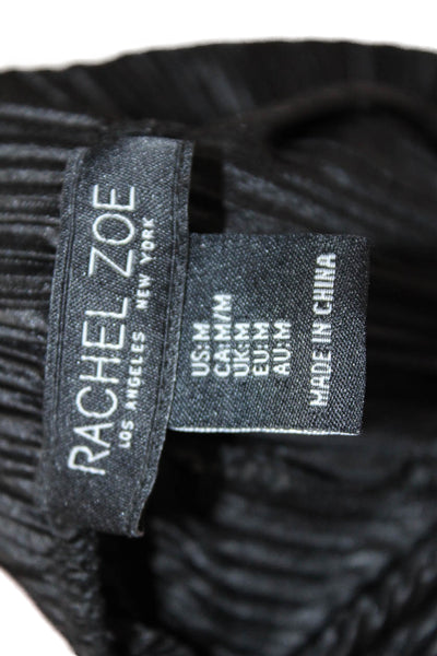 Rachel Zoe Womens Black Striped Cropped Pants Polyester Size M