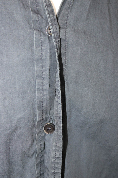 Vince Men's Long Sleeves Collared Button Down Shirt Navy Blue Size M