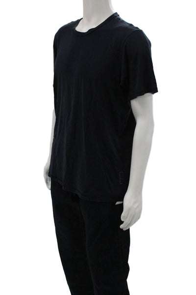 Rag & Bone Men Dark Blue Crew Neck Short Sleeve T-Shirt Size L