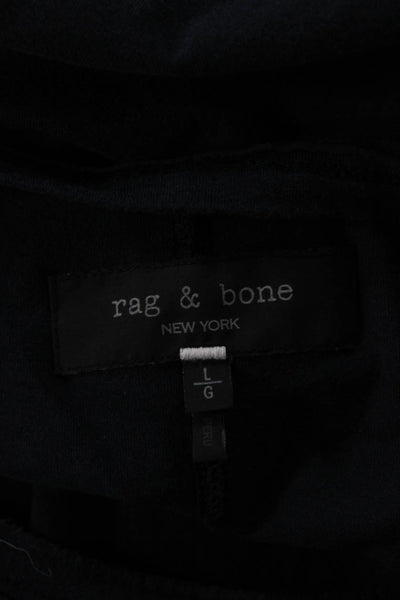 Rag & Bone Men Dark Blue Crew Neck Short Sleeve T-Shirt Size L