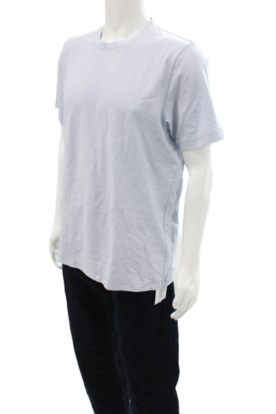Theory Mens Light Blue Crew Neck Short Sleeve T-Shirt Size L