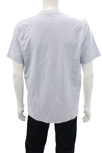 Theory Mens Light Blue Crew Neck Short Sleeve T-Shirt Size L