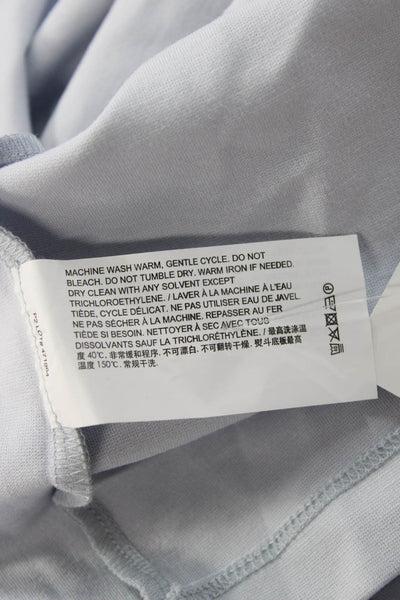 Theory Mens Light Blue Crew Neck Short Sleeve T-Shirt Size L