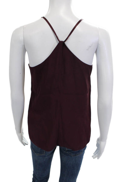 Tibi Womens High Neck Sleeveless Camisole Purple Size 2