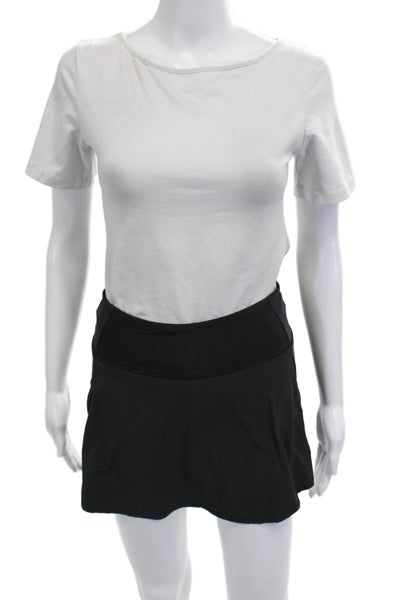 Addison Bay Womens Mini Skort Black Size XS