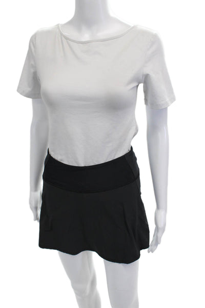 Addison Bay Womens Mini Skort Black Size XS