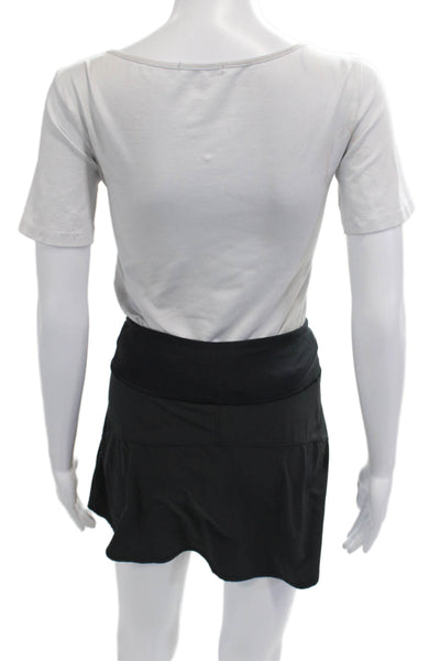 Addison Bay Womens Mini Skort Black Size XS