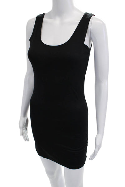 Anue Ligne Women Black Bodycon Tank Dress Petites Size S