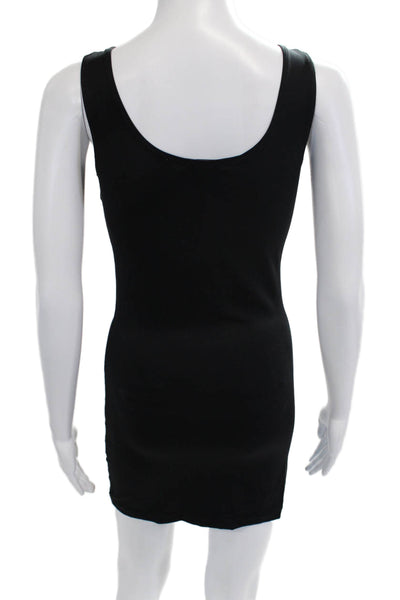 Anue Ligne Women Black Bodycon Tank Dress Petites Size S