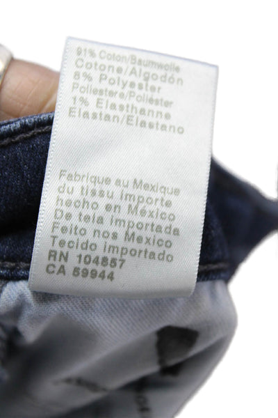 AG Adriano Goldschmied Women Ankle Skinny Dark Blue Jeans Petites Size 24