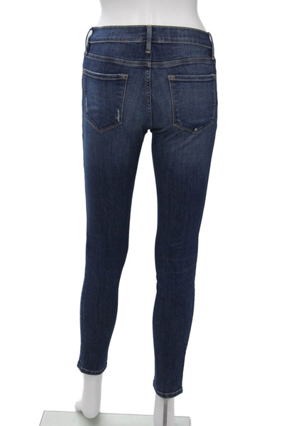 Frame Denim Women Ankle Skinny Dark Blue Jeans Mid Rise Size 26