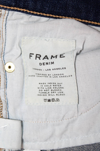 Frame Denim Women Ankle Skinny Dark Blue Jeans Mid Rise Size 26
