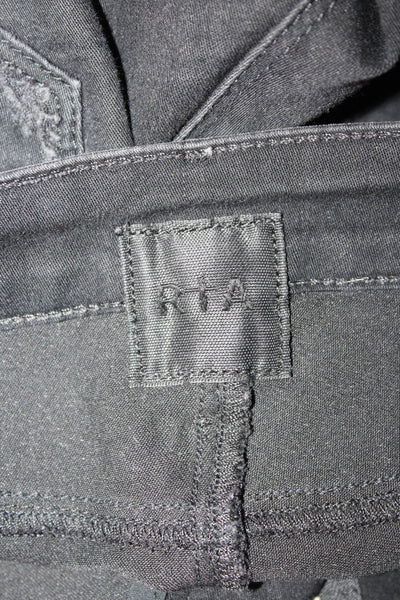 R+A Womens Skinny Black High Rise Jeans Size 26