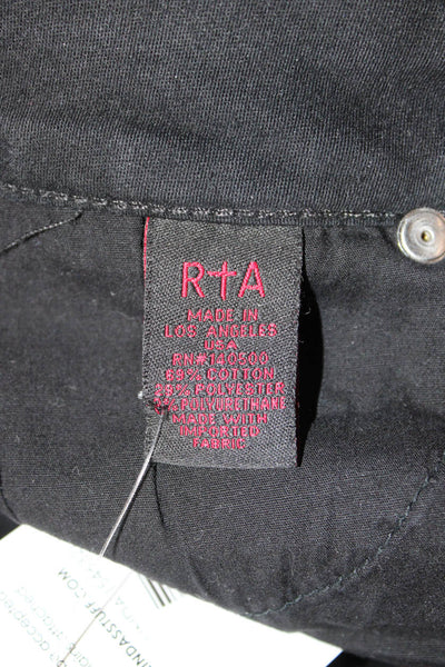R+A Womens Skinny Black High Rise Jeans Size 26