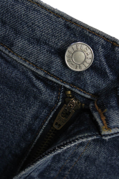Agolde Women Ankle Straight Dark Blue Mid Rise Jeans Size 26