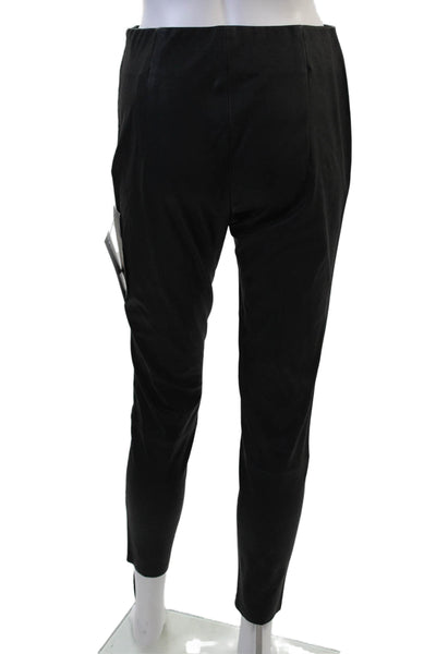 Zara Women Ankle Pants Black Polyester Drawstring Gothic Size S