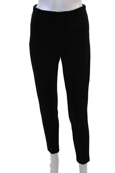 Zara Womens Ankle Dress Pants Black Polyester Elastane Hook & Eye Size S