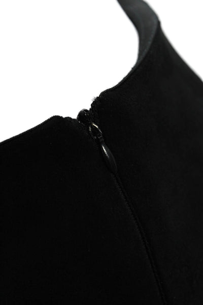 Zara Womens Ankle Dress Pants Black Polyester Elastane Hook & Eye Size S