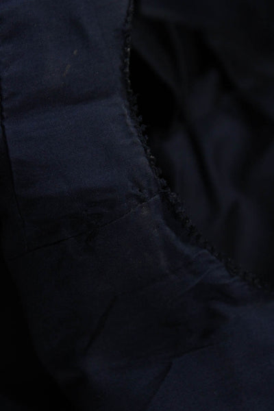 Vera Wang Lavender Label Women Fit & Flare Tank Dress Dark Blue Silk Size 4