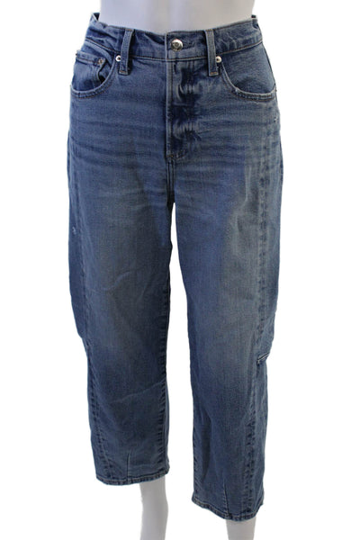 Pistola Women Cropped Straight Blue Jeans Size 24