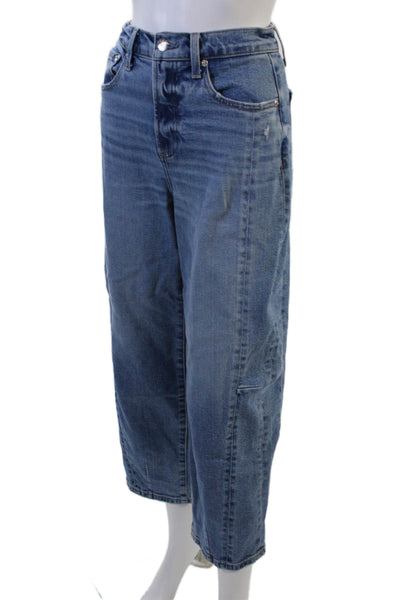 Pistola Women Cropped Straight Blue Jeans Size 24