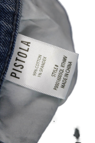Pistola Women Cropped Straight Blue Jeans Size 24