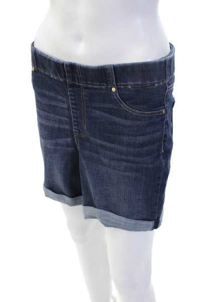 Liverpool Los Angeles Unisex Bermuda Shorts Dark Blue Cotton Blend Size 30