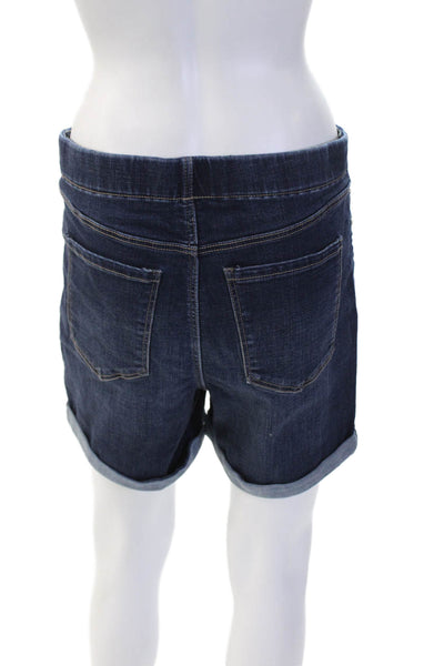 Liverpool Los Angeles Unisex Bermuda Shorts Dark Blue Cotton Blend Size 30