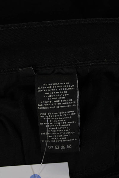 J Brand Women Ankle Cropped Black Jeans Mid Rise 32 Inseam Size 32
