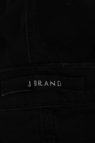 J Brand Women Ankle Cropped Black Jeans Mid Rise 32 Inseam Size 32
