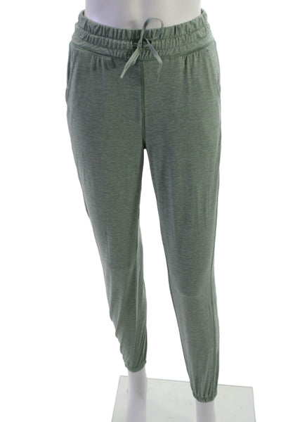Yogalicious Womens Green Jogger Pants Drawstring Polyester Spandex Size XS