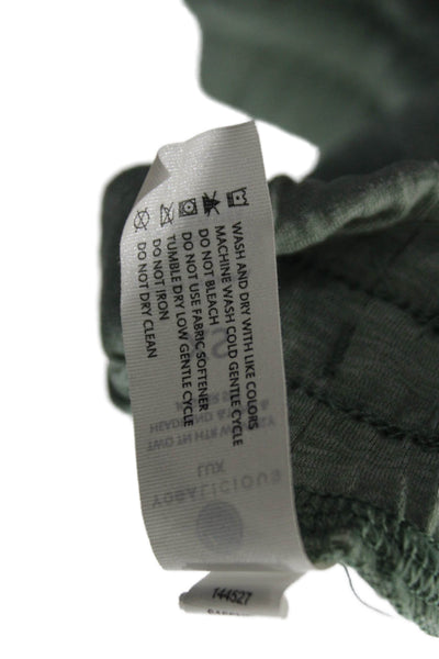 Yogalicious Womens Green Jogger Pants Drawstring Polyester Spandex Size XS