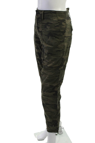 Sanctuary Womens Cropped Cargo Pants Green Camouflage Size 29