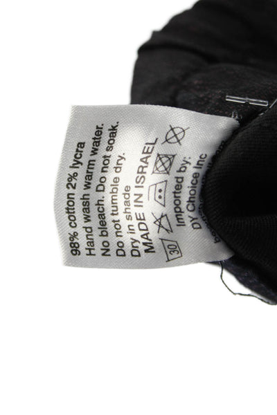 Flog Women Black Jogger Pants Drawstring 98% Cotton 2% Lycra Size 26