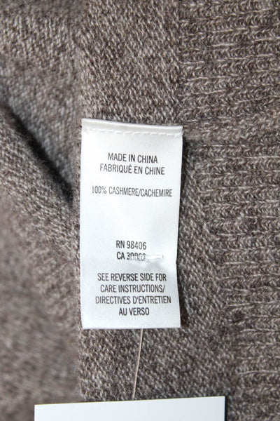 Theory Womens Pullover Turtleneck 100% Cashmere Beige Long Sleeve Size 0P