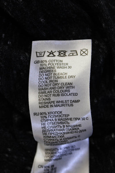 Reiss Womens Jersey Basic Dark Gray Short Sleeve Crew Neck T-Shirt Size XS