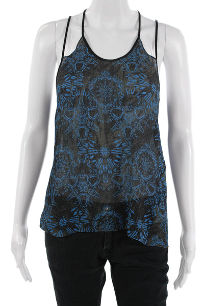 Helmut Lang Womens Black Geometric Camisole Sleeveless Size S