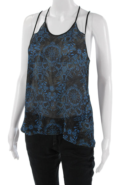 Helmut Lang Womens Black Geometric Camisole Sleeveless Size S