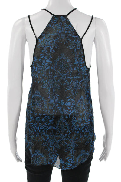 Helmut Lang Womens Black Geometric Camisole Sleeveless Size S