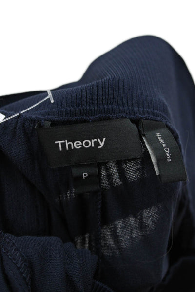 Theory Womens Harem Jogger Pants Dark Blue Petites Size S