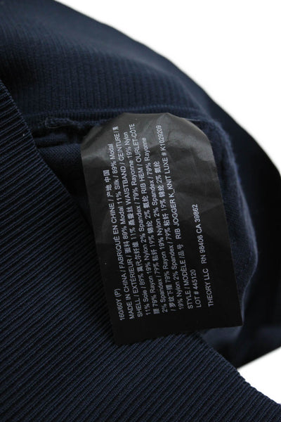 Theory Womens Harem Jogger Pants Dark Blue Petites Size S