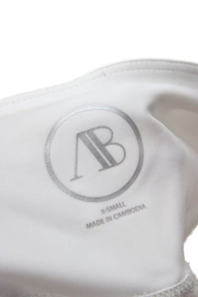 Addison Bay Womens Skort White Recycled Polyester Spandex Size XS