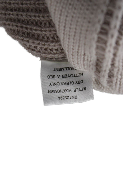 Haute Hippie Unisex Beige Merino Wool Pullover Sweater Size M
